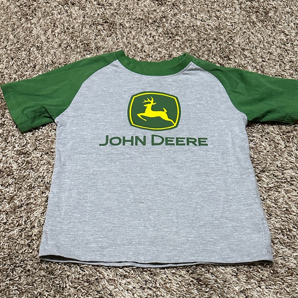 John Deere Youth Green and Gray Tee